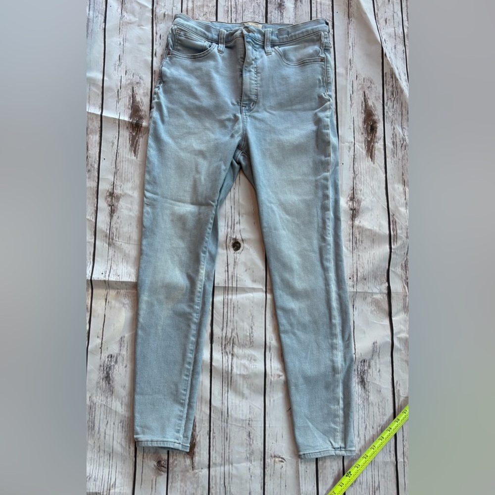 Madewell 30 jeans roadtripper 11” skinny light blue